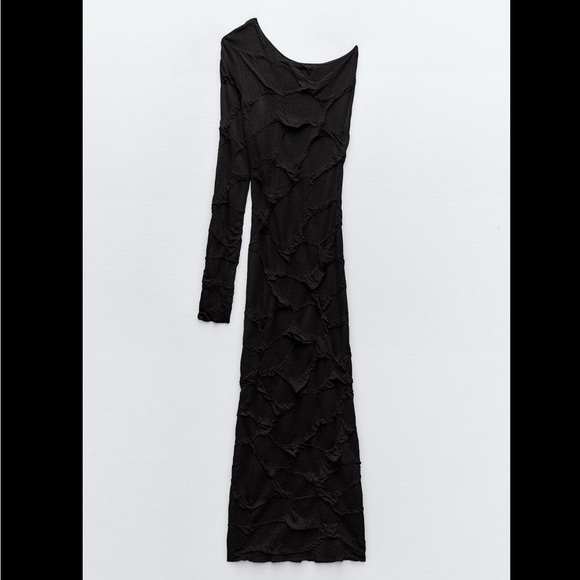 ASYMMETRIC KNIT DRESS - Picture 5 of 7